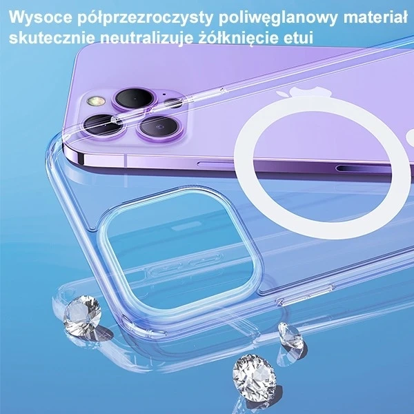 Etui USAMS Ice Magnet для iPhone 14 Plus 6,7" IP14MBC01 (US-BH801) прозорий