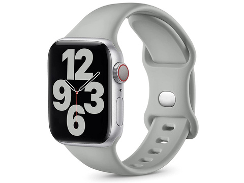 Спортивний гумовий ремінець Alogy для Apple Watch 42/44/45 / 49 мм сірий