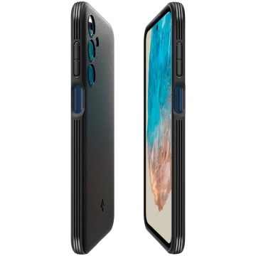 Pouzdro pro Samsung Galaxy A35 5G Spigen Essential SandBlast Case zadní kryt matná černá matná černá