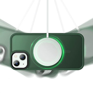 Ochranné puzdro MagMat pre MagSafe pre Apple iPhone 13 Matte Green