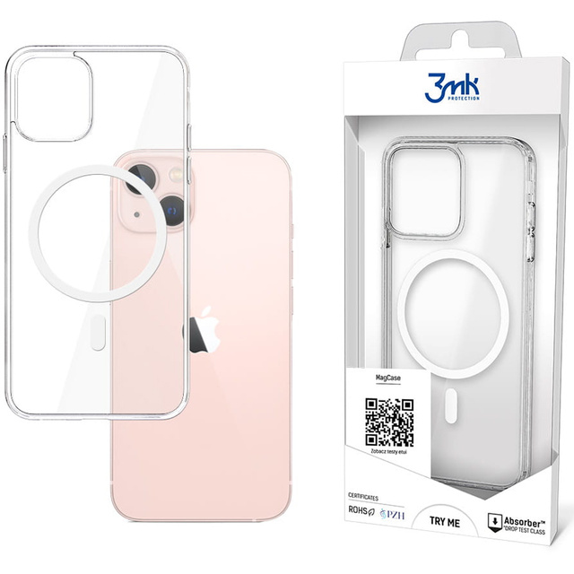 Броньований чохол для MagCase 3mk для Apple iPhone 13 Transparent