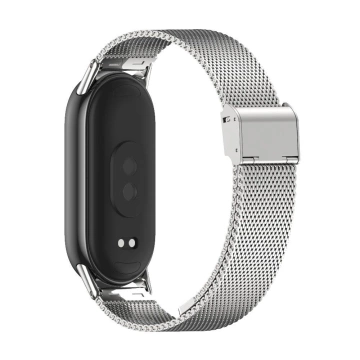 Ocelový náramek Milaneseband pro Xiaomi Smart Band 8/ 8 NFC Silver