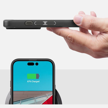 Spigen ultra hybrid iphone 14 pro frost black