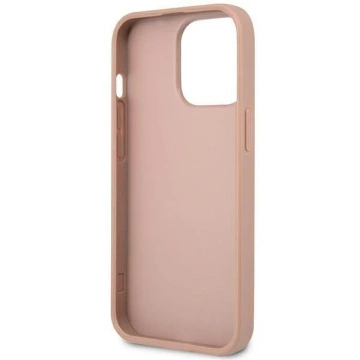 Чохол Guess GUHCP14LPSATLP для Apple iPhone 14 Pro 6.1" pink/pink hardcase SaffianoTriangle Logo
