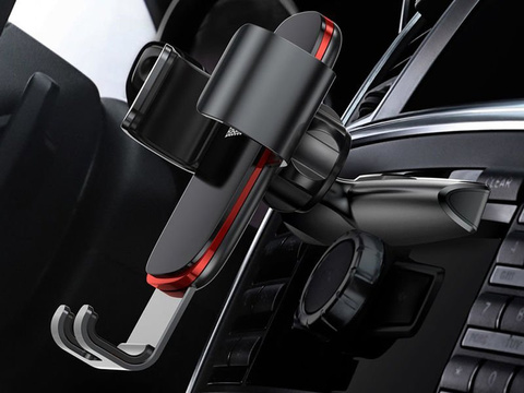 Baseus Metal Age gravity car holder CD slot Black