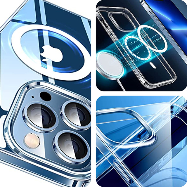 Etui ochronne Ultra Slim Mag obudowa do MagSafe case do Qi do Apple iPhone 13 Pro Max Clear