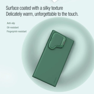 Силіконовий чохол Nillkin CamShield Silky Prop для Samsung Galaxy S24 Ultra - чорний