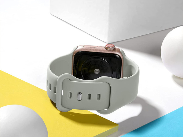 Спортивний гумовий ремінець Alogy для Apple Watch 42/44/45 / 49 мм сірий