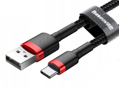Baseus Kabel USB-C 2A 2M rot schwarz