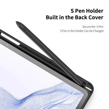 Dux Ducis Toby Case with Pencil Holder for Samsung Galaxy Tab S9 Plus Black
