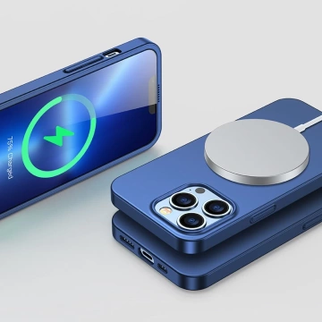 Zadní a přední kryt Joyroom 360 Full Case pro iPhone 13 Pro Max Tvrzené sklo modré (JR-BP928 modré)