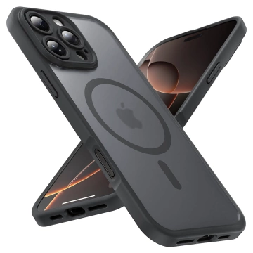 Kryt pre Apple iPhone 16 Pro Max Alogy MagSafe Hybrid Matte Case Matný kryt s ochranou šošovky čierny