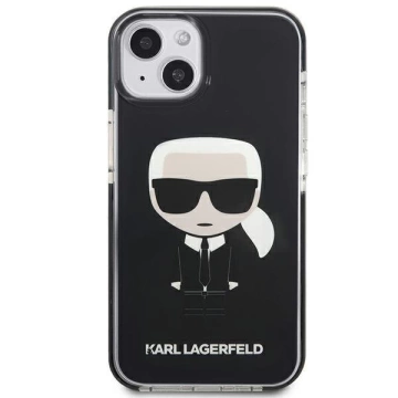 Karl Lagerfeld KLHCP13STPEIKK iPhone 13 mini 5,4" pevný obal černý/černý Iconik Karl