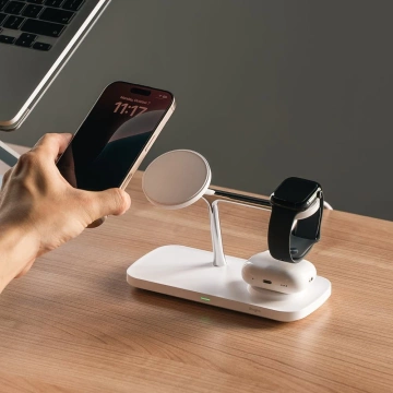 Nabíjačka Ringke Qi2 MagSafe 3v1 pre iPhone, Apple Watch a AirPods