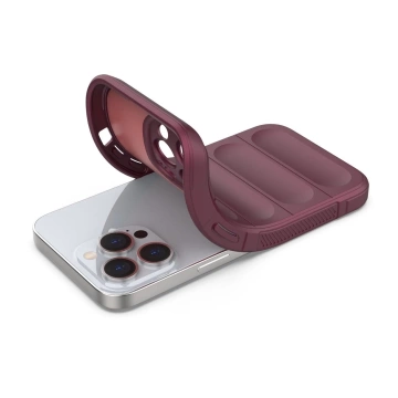 Elastické pancierové puzdro Magic Shield Case pre iPhone 13 Pro Max vo bordovej farbe