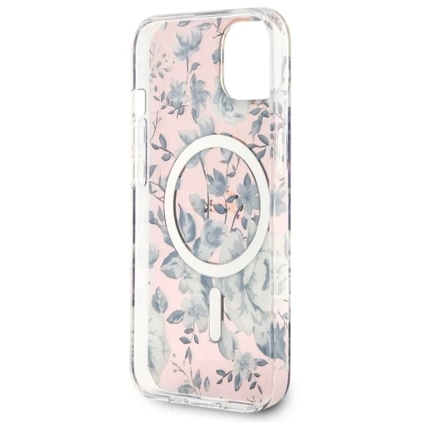 Etui Guess GUHMP14SHCFWSP pro iPhone 14 6,1" pevný obal Flower MagSafe