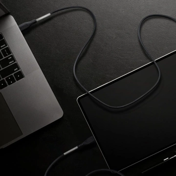 Kabel USB-C 240W Forcell F-Energy QC4.0 PD Carbon 1 m czarny