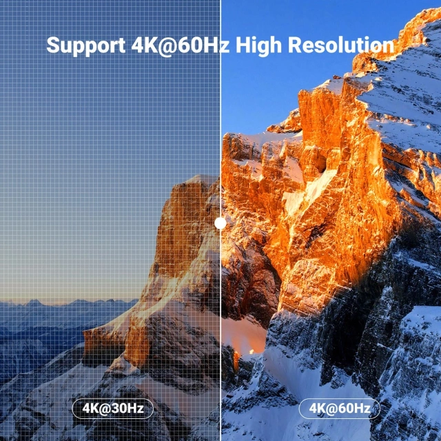 Przełącznik KVM Ugreen CM664 HDMI 4K 60Hz USB-C Pilot 2w1 5Gb/s Czarny