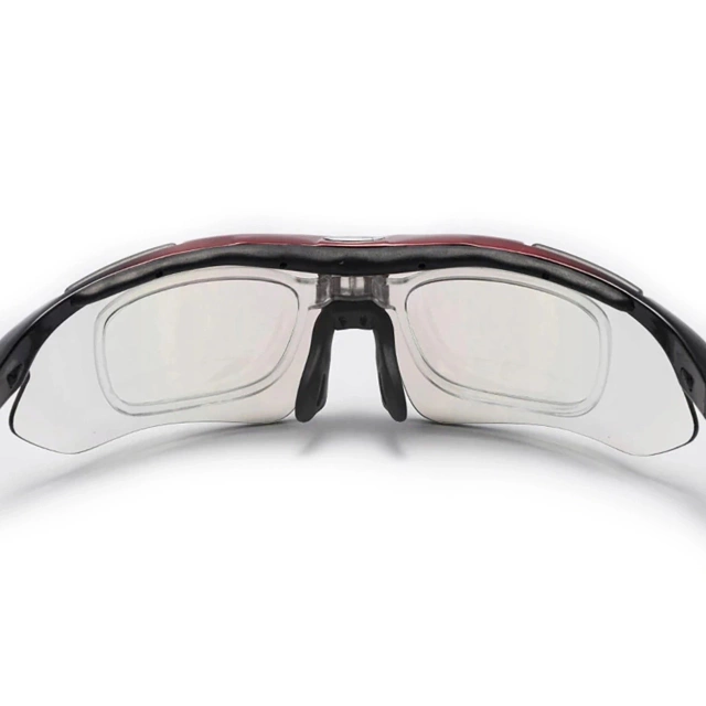 Rockbros 10001 Polarized Cycling Glasses - Black and Red