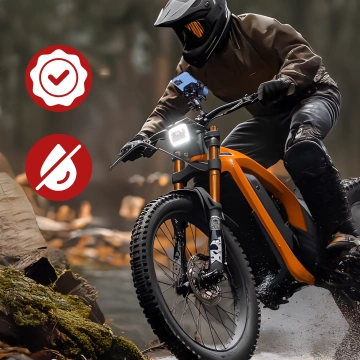 KEWIG M11B držiak na motorku pre telefón s QC 3.0 15W Qi nabíjačkou čierny