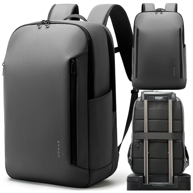 Bange 26L wasserdichter Rucksack für Laptops bis 15,6 Zoll – Geräumig und komfortabel, robust und atmungsaktiv, ideal für Stadt und Reisen, Arbeit und Flugreisen, Unisex – Grau