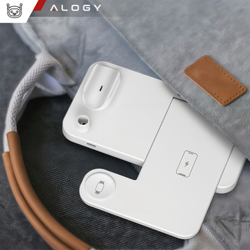 Alogy Qi 4in1 inductive charger for Apple iPhone/ Watch/ AirPods/ Pen White