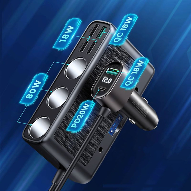 Autoladegerät PD 154W QC 3.0 Schwarz