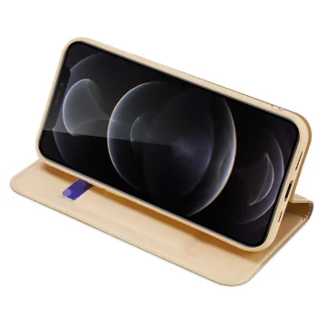 Dux Ducis Skin Pro Holster Flip Cover pre iPhone 13 Pro zlatý