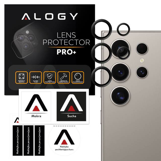 Скло для Samsung Galaxy S24 Ultra Camera Cover Lens Camera Lenses Alogy Lens Protector PRO Protective Cover