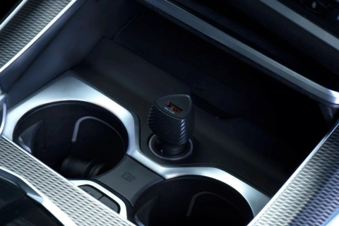 Автомобільний зарядний пристрій Forcell Carbon QC 3.0 18 Вт USB чорного кольору