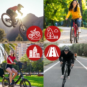 Pedále na platformový bicykel pre cestné a horské bicykle, platforma MTB, 3 ložiská, čierne, sada [2 ks] Čierne