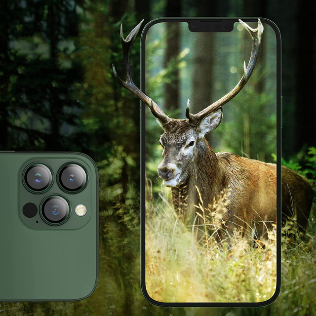 3mk Lens Protection Pro Ochranné sklo na šošovku telefónu pre Apple iPhone 13 Pro / 13 Pro Max Alphine Green