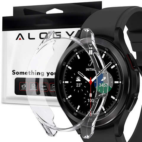 Silikonové pouzdro Alogy pro Samsung Galaxy Watch 4 Classic 42mm Transparent