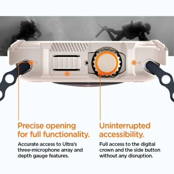 Etui Spigen Rugged Armor pre Apple Watch Ultra 1/2 (49 mm) Dune Beige