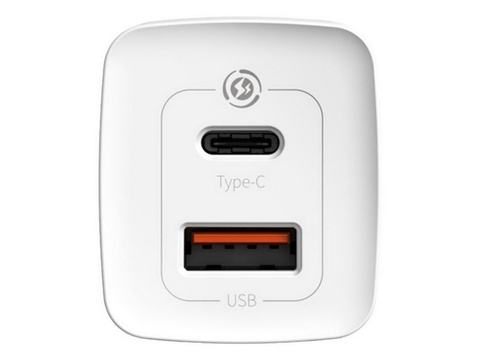 Rýchla nabíjačka Baseus GaN2 Lite USB USB-C 65W EU biela