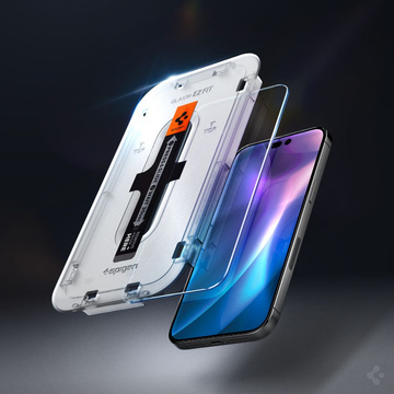 2x Tvrdené sklo Spigen Glas.TR „EZ FIT“ pre Apple iPhone 14 Pro Clear