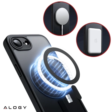 Puzdro pre Apple iPhone 16 Pro Max Alogy Anti-Shock Hybrid Case pre MagSafe Transparent