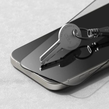 Ringke Easy Slide 2-Pack Privacy Glass iPhone 16 Pro Black
