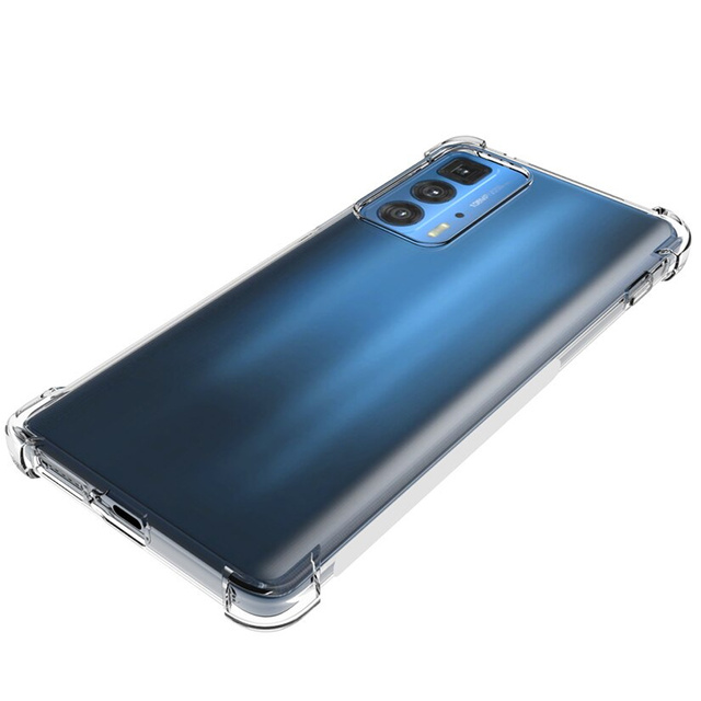 ShockProof Alogy silikonové pancéřové pouzdro pro Motorola Moto Edge 20 Pro Transparent