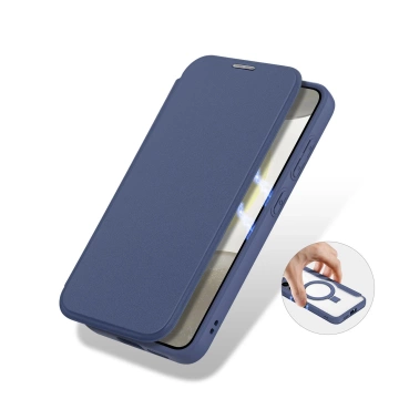 Dux Ducis Skin X Pro case with magnetic ring / stand for Samsung S24 - blue