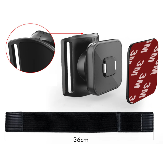 Páska na ruku náramok na telefón na beh športový magnetický držiak telefónu TSA2 Pás na ruku čierny