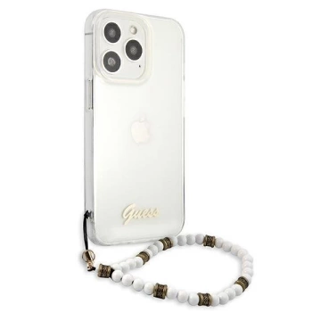 Чохол Guess GUHCP13LKPSWH iPhone 13 Pro / 13 6,1" Transparent Hardcase White Pearl
