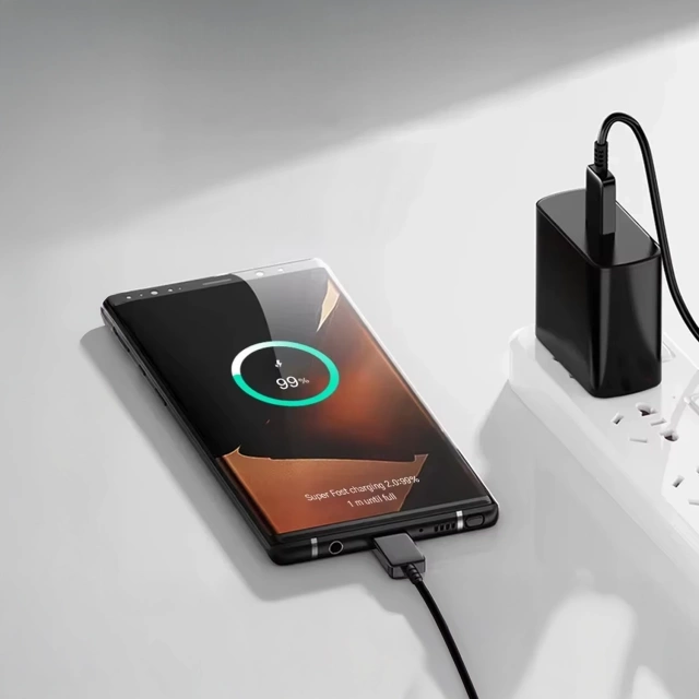 Originální kabel Samsung USB-C na USB-C EP-DW767 pro nabíjení 1,8 m 3A 25W / 45W bílý