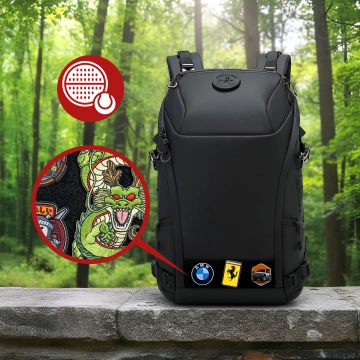 Водонепроникний рюкзак Bange для ноутбука 15.6", city traveler, 45х30х16 см, для роботи, літака, чоловічий, жіночий, з USB портом Чорний