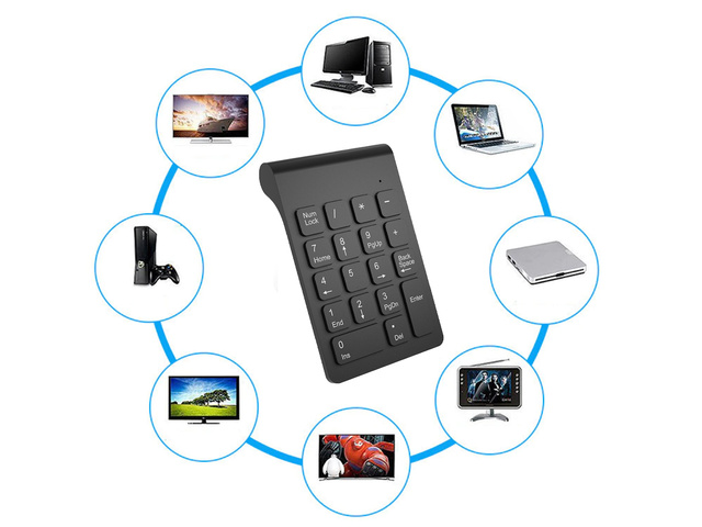 Bezdrátová USB numerická klávesnice pro notebook Alogy Wireless KeyPad