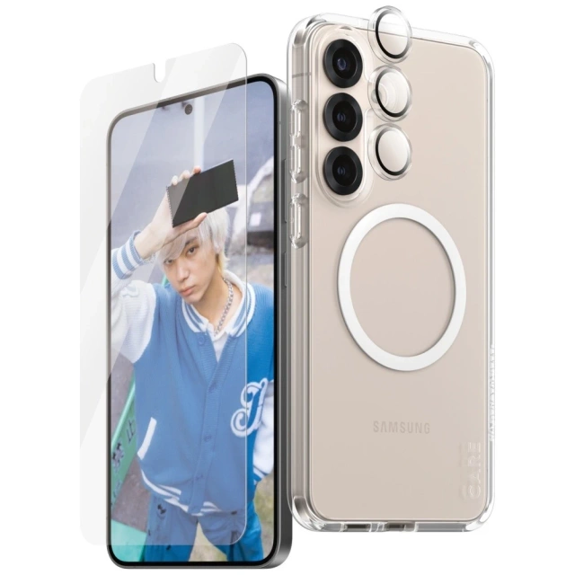 Ochranná sada 3 v 1 pro Samsung Galaxy S25 Plus CARE od PanzerGlass