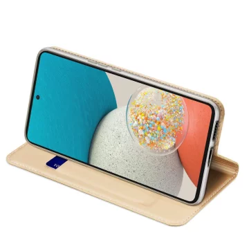 Dux Ducis Skin Pro kabura etui pokrowiec z klapką Samsung Galaxy A53 5G złoty