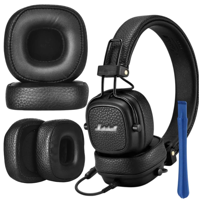 Náhradní náušníky 2x pro MARSHALL MAJOR III 3, černé, snímatelné zařízení