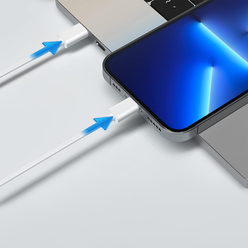 C20W 2-ПОРТОВИЙ МЕРЕЖЕВИЙ ЗАРЯДНИЙ ПРИСТРІЙ PD20W/QC3.0 LIGHTNING CABLE БІЛИЙ