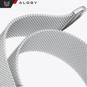 Сталевий браслет Alogy для Apple Watch 42/44/45/49 мм нержавіюча сталь Silver
